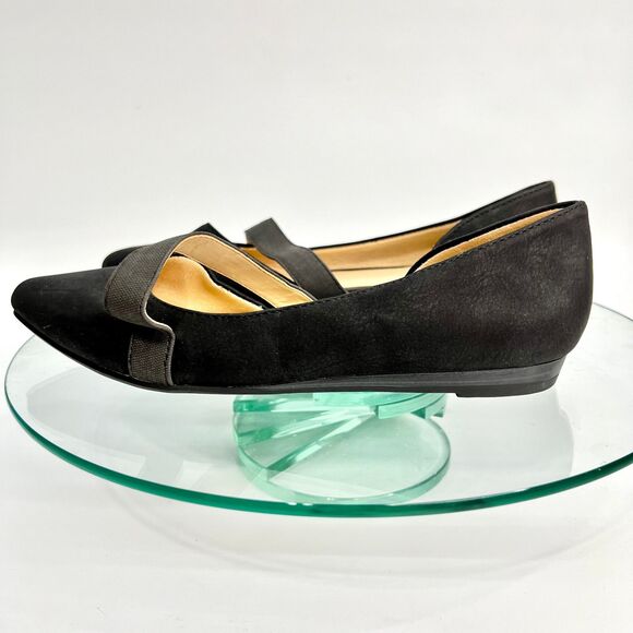 Life Stride Simply Comfort Flat Shoes 7.5 M Black Pointed Toe D'orsay - Picture 5 of 12